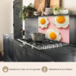 Eieren - Bloem - Roze keuken achterwand 2 middel -usp_FR