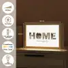 Home - Lettercollage Light Box met kabel (Tafellamp) klein -USP_NL