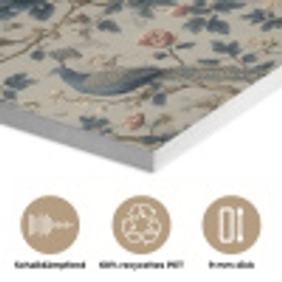 Pauw - Bloemen - Blauw PET vilt klein 837 -closeup_DE