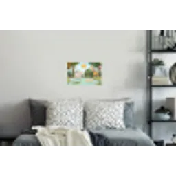 Jungle - Oase - Dieren - Kleurrijk Muursticker klein -slaapkamer