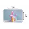 Dier - Ballon - Pasteltinten - Glanzend Placemat vinyl groot -specs