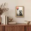 Graffiti - Hond - Ballon - Dieren Light Box met kabel (Tafellamp) klein -sfeer2
