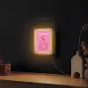 Thee - Roze - Valentijn - Tekst Light Box met kabel (Wandlamp) klein -sfeer1