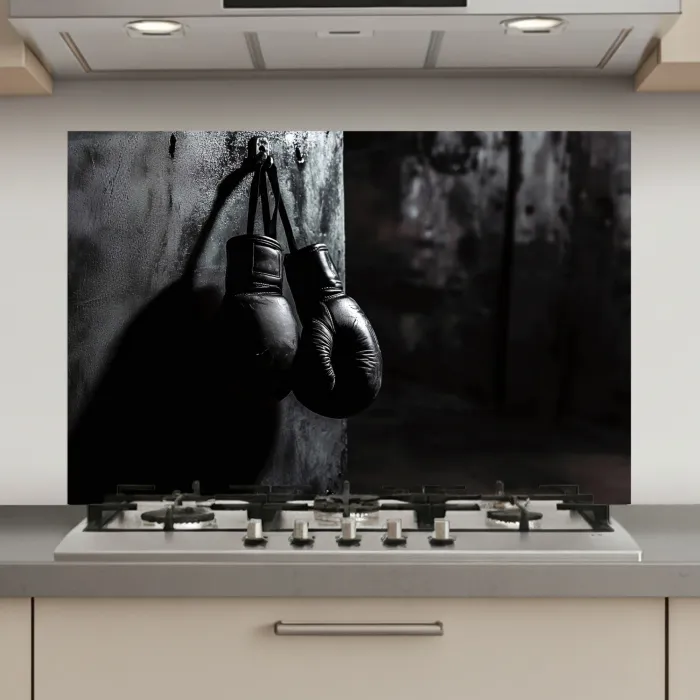 Bokshandschoenen - Muur - Duister - Zwart keuken achterwand spatscherm klein -3d_website