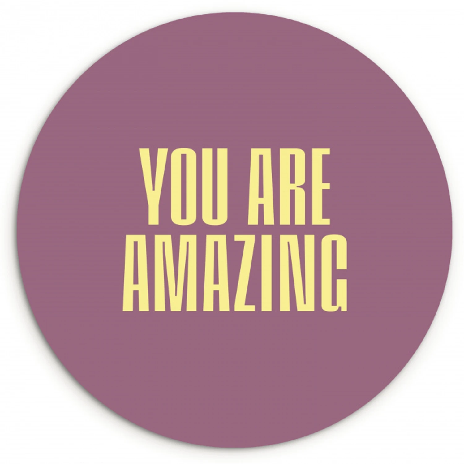 Tekst - Paars - Amazing KitchenYeah - Keuken - Wandcirkel Forex klein -3d