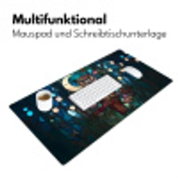 Uil - Mozaïek - Maan - Nacht Muismat XXL klein -ysfeer4_duits