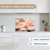 Kunst - Roze - Abstract keuken achterwand spatscherm klein -sfeer4_FR