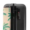 Patronen - Palmbomen op beige NBS - Handbagage koffer - Kinderen Unisex middel -slot