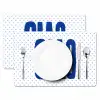 Ciao - Stippen - Roze - Wit Placemat vinyl groot -zzsfeer2_Kitchenyeah-website