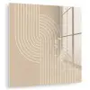 Parallelle lijnen - Lichte textuur - Beige plexiglas 5mm klein -zzzproduct_nieuw