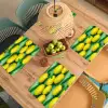 Citroenen - Geel - Groen - Druppels Placemat vinyl groot 368 -zzsfeer5_Kitchenyeah-website