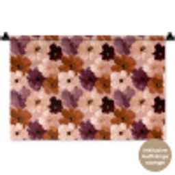 Bloemen - Abstract - Aardetinten Wandkleed katoen klein 269 -t3d_DE