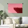 Dream - 3D - Rood - Roze Wandkleed katoen klein -sfeer7