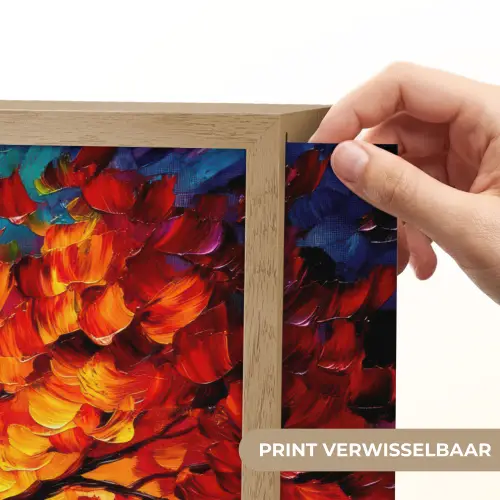 Boom - Kunst - Natuur - Zonsondergang Light Box met batterij (Wandlamp) middel -USP_websiteprintNL