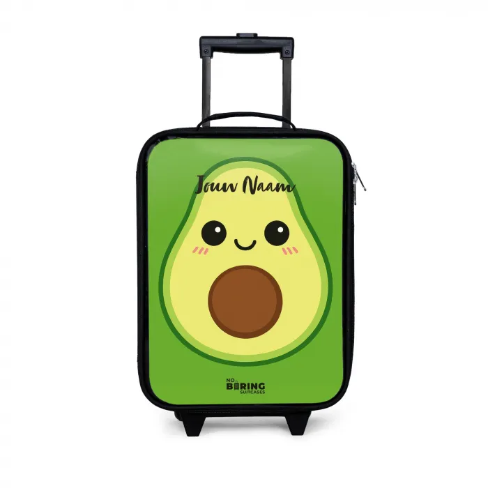 Kawai - Avocado - Groen Kinderkoffer - Zwart klein -3d