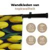 Gele - Citroenen - Druppels - Fruit Wandkleed katoen klein 269 -sfeer2