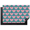 Retro - Hartjes - Patroon Inductie beschermer vinyl 3mm klein 276 -3d