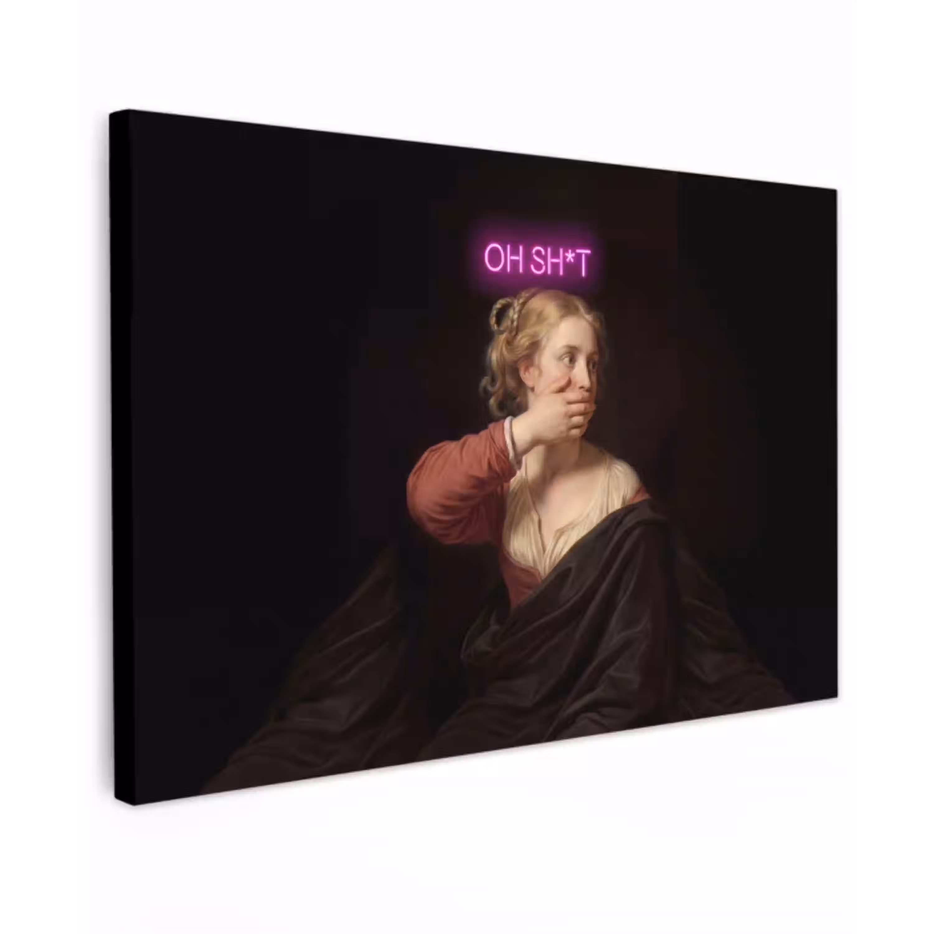 Quote - Neon - vrouw canvas 2cm klein -z3d