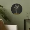 Bloembollen - Wit - Vaas - Minimalistisch Akoestische PET Vilt - Rond klein -sfeer2