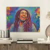 Regenboogkleuren - Man - schilderij PET vilt klein -sfeer1