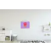 Smiley - Drip - Neon textielposter latten blank klein -kinderkamer