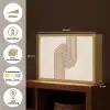 Symmetrische bocht - Koperkleurig Light Box met batterij (Wandlamp) middel -USP_websiteoverzichtNL