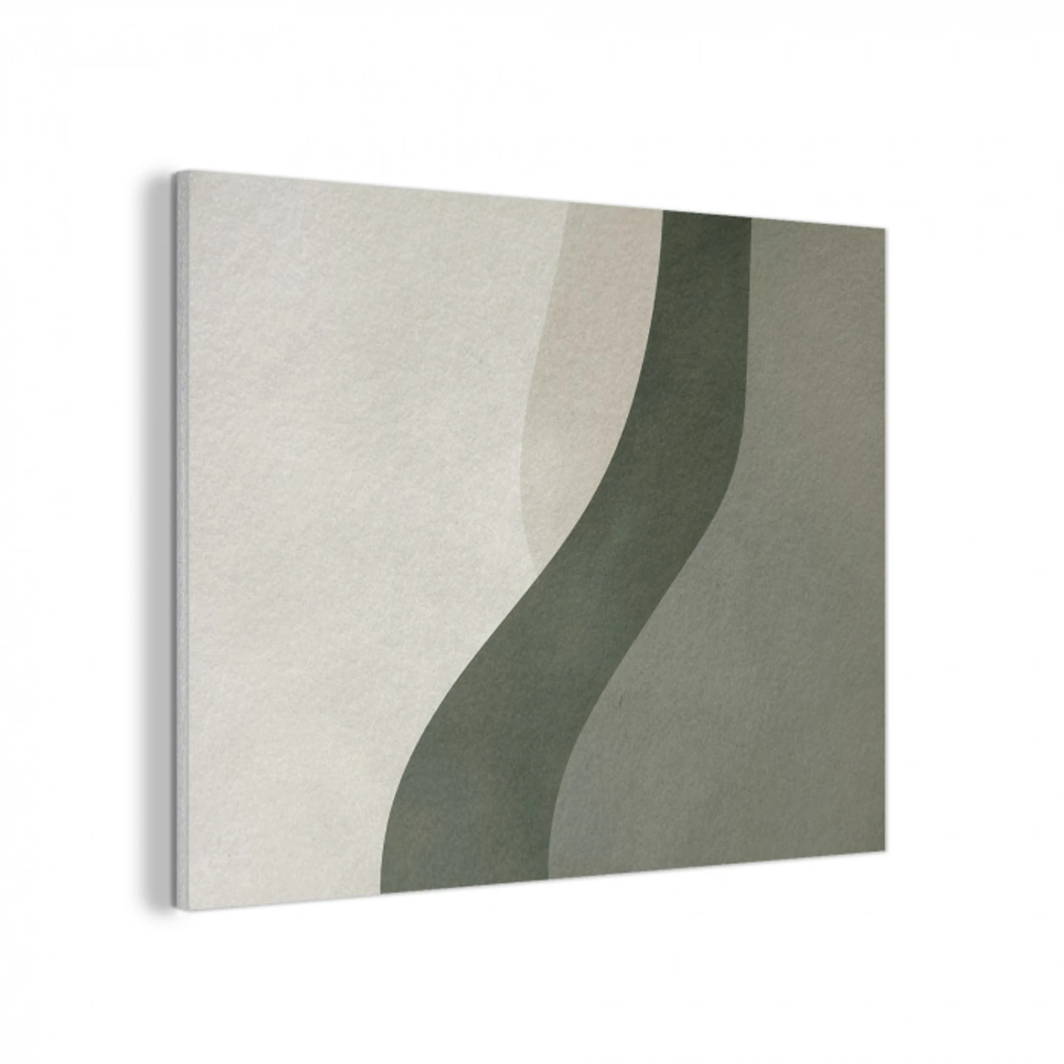 Japandi - Groen - Abstract - Modern PET vilt klein -3d