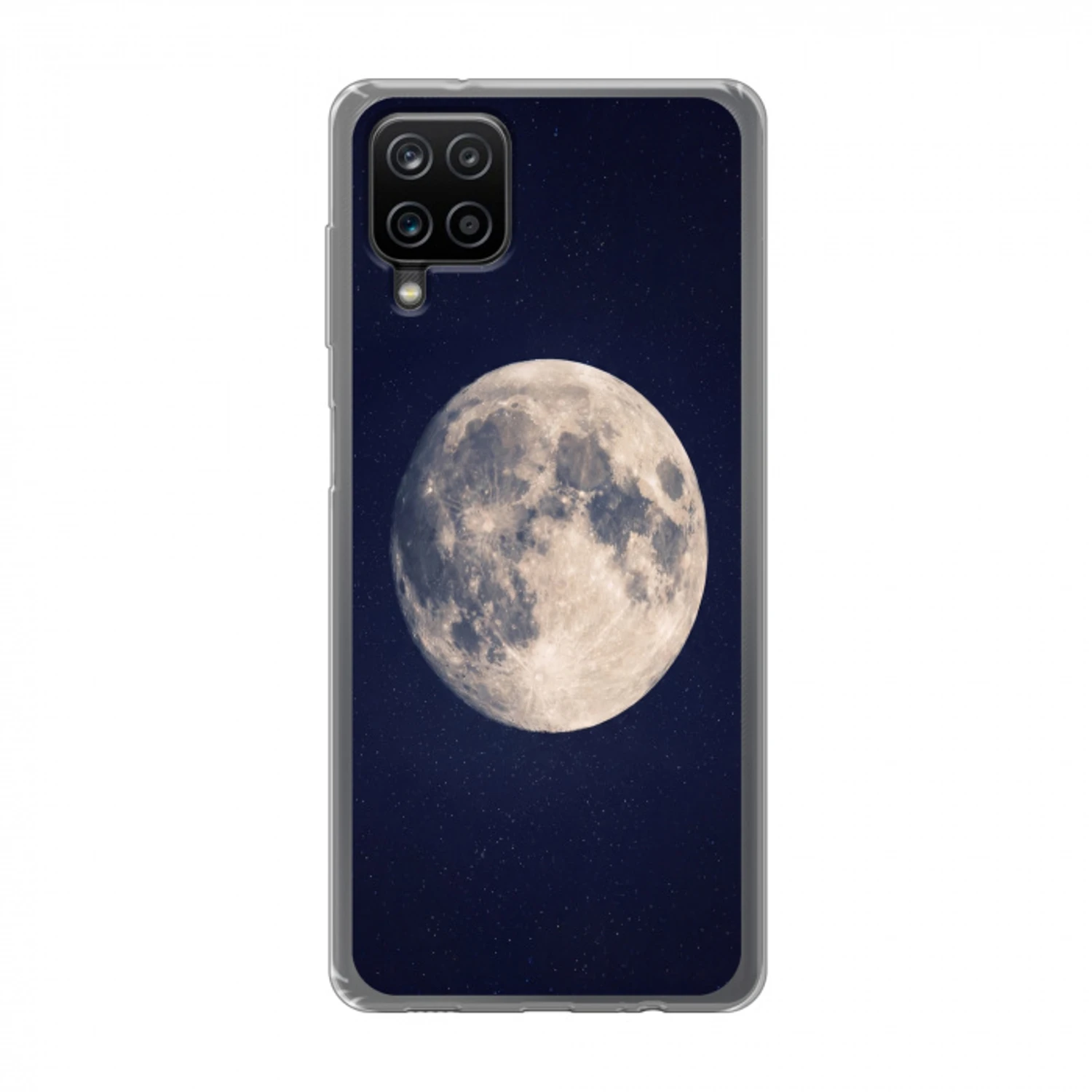 Ruimte - Maan - Kosmos Telefoonhoesje Samsung Galaxy A12 klein -3d