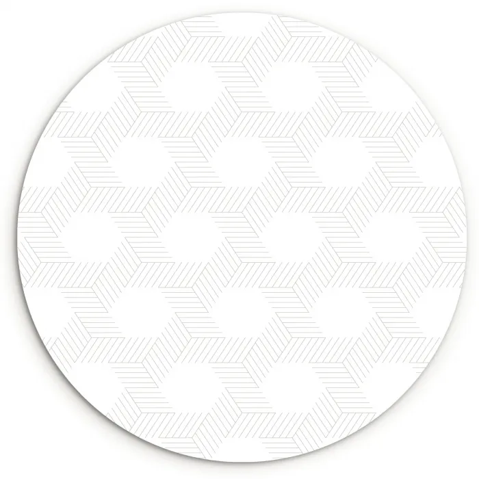 Grafisch - Patroon - Modern Wandcirkel kunststof plaat 5mm dik klein 188 -3d