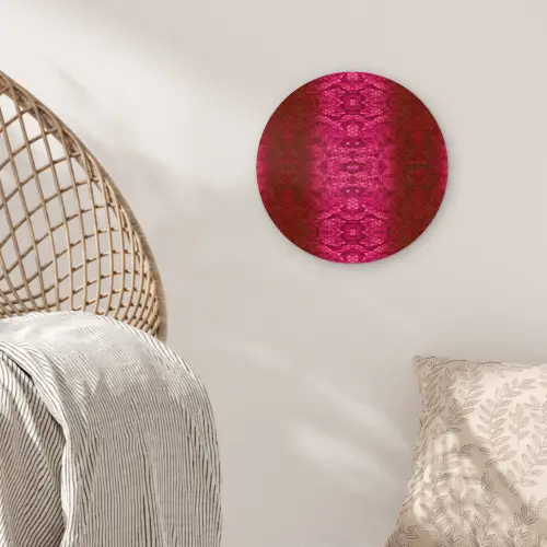 Slang - Boa - Roze Wandcirkel plexiglas klein 852 -sfeer5