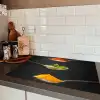 Kruiden - Lepel - Specerijen - Zwart - Italiaans Inductie beschermer vinyl 3mm klein -sfeer3