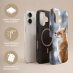 Vos - Sneeuwval - Portret - Winter - Sfeervol Toughcase MagSafe Apple iPhone 17 klein -USP_Lagen_FR