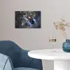 Kerstbal - Versierd - Blauw poster papier klein -sfeer3
