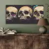 Schedels - Graffiti - Neon PET vilt middel -sfeer2