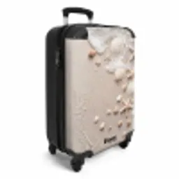 Schelpen - Zeesterren - Strand NBS - Handbagage koffer - Volwassenen Unisex middel -productfoto_3d