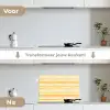 Frans - Citroen - Strepen - Geel keuken achterwand spatscherm klein 900 -voor_na_NL