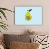 Avocado - Illustratie - Groene - Vrucht canvas 2cm klein -sfeer1