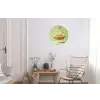 Pistache - Taart - Noten - Eten Wandcirkel aluminium klein -woonkamer