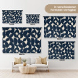 Modern - Geometrisch - Blauw Wandkleed katoen klein 269 -tsfeer8_DE