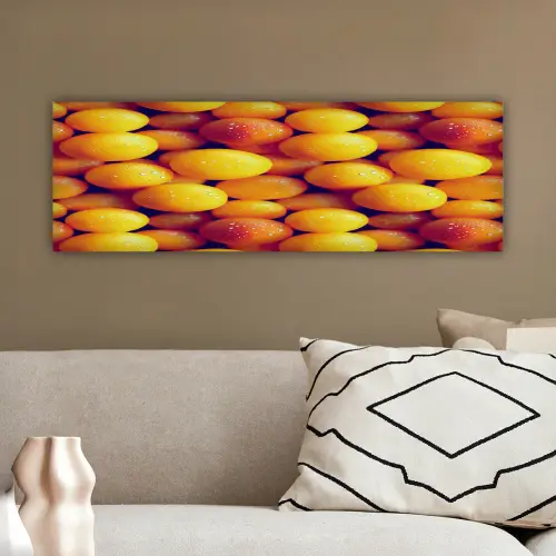 Vrucht - Waterdruppels - Oranje canvas 2cm klein 828 -sfeer3