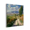Mensen - Wandelen - Zandpad - Velden aluminium wit klein -3d