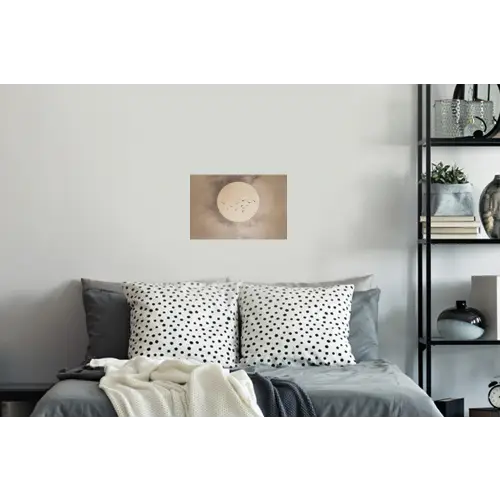 Vogel - Beige - Japandi Muursticker klein -slaapkamer