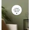Quotes - Jij bent mijn liever dan lief - Spreuken Wandcirkel kunststof plaat 5mm dik klein -sfeer3