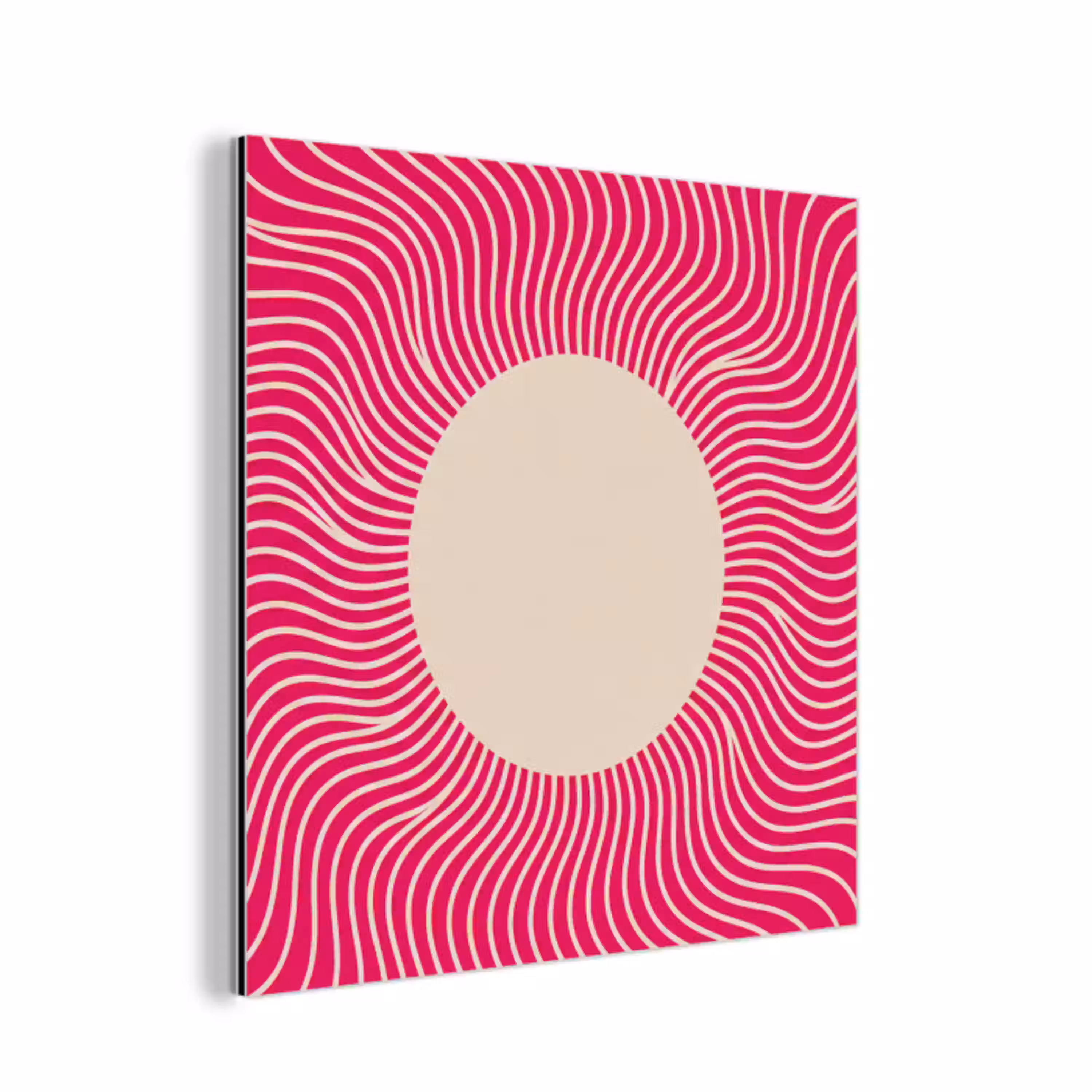 Abstract - Patroon - Roze aluminium wit klein -3d