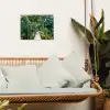 Jungle - Palmboom - Brug - Natuur - Planten tuinposter los doek klein -sfeer7