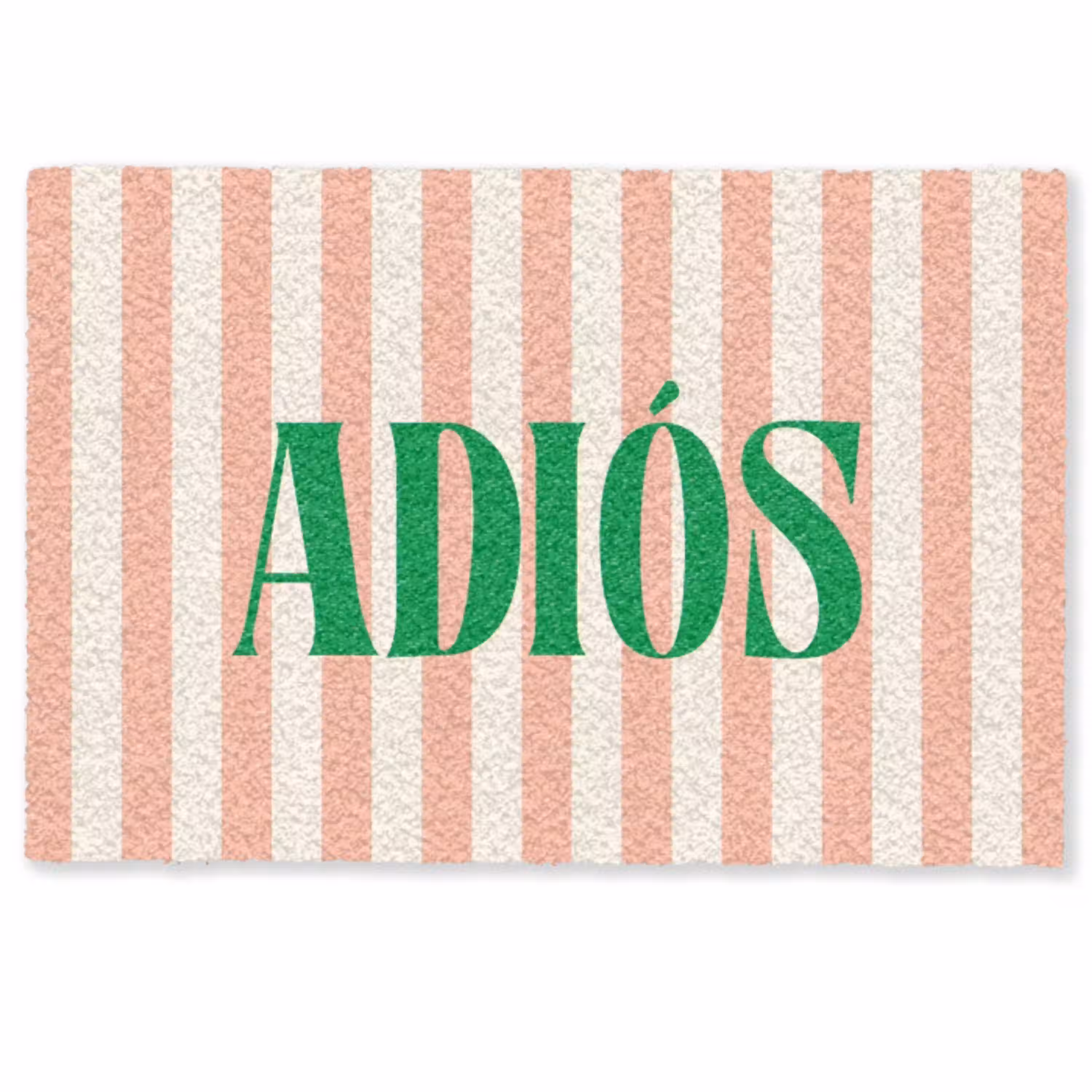 Zachtroze - Groen - Strepen - Adiós Deurmat klein -zkaufland3d