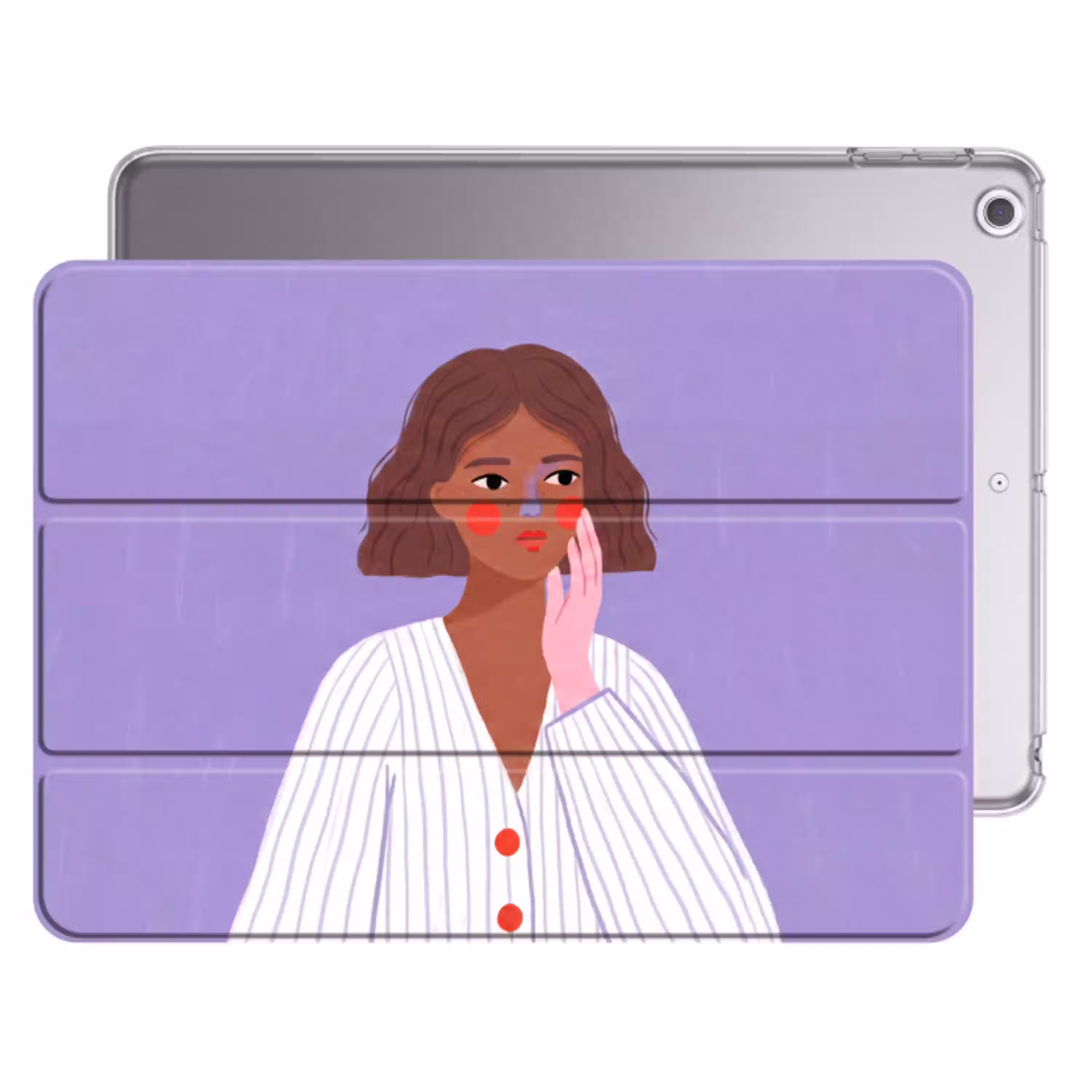 Vrouw - Gezicht - Mensen - Abstract - Kleurrijk Apple iPad 2017 middel -threedimensional_3d_global