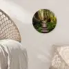Jungle - Natuur - Trap - Bomen Wandcirkel kunststof plaat 5mm dik klein -sfeer5