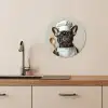Bril - Hond - Kok KitchenYeah - Keuken - Wandcirkel Forex klein -sfeer3