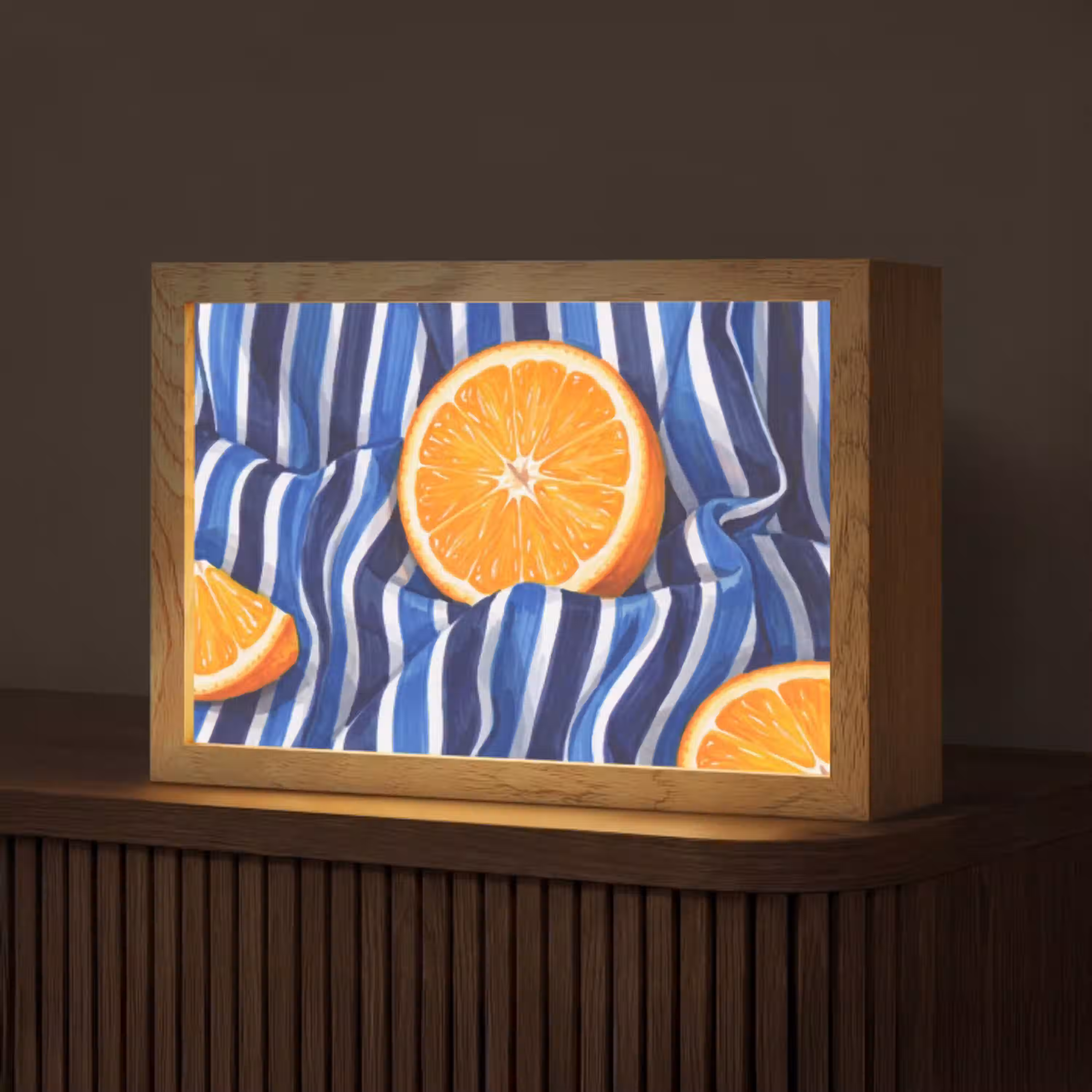 Eten - Fruit - Oranje Light Box met kabel (Tafellamp) klein -z3d_website